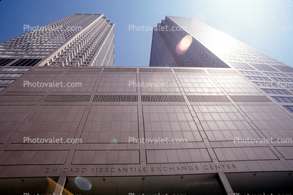 Chicago Mercantile Exchange Center, the Merc, office complex, downtown, skyscraper, building, looking-up