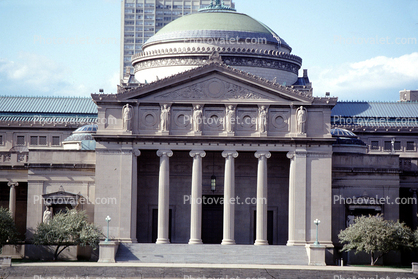 Museum of Science and Industry, building, columns, dome