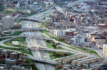 Interstate Highway I-90, West Ohio Street, interchange, expressway
