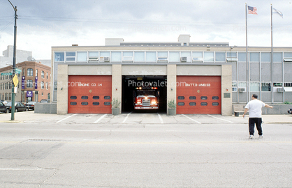 Fire Station, Truck, garage