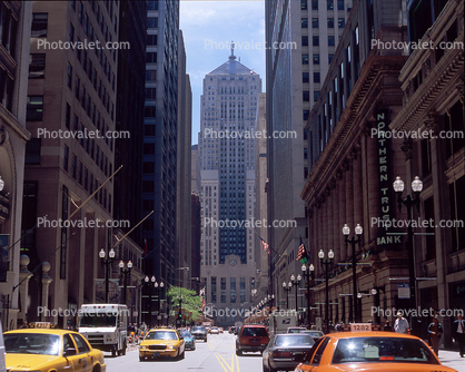 Chicago Board of Trade Building, Taxi Cab, cars, automobiles, vehicles