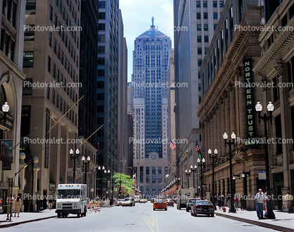 Chicago Board of Trade Building, cars, automobiles, vehicles
