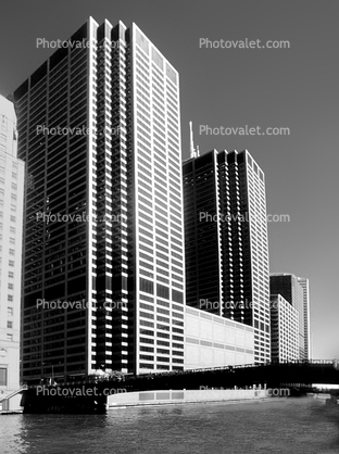 Chicago River, Chicago Mercantile Exchange Center, the Merc, office complex, downtown, skyscraper, building