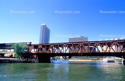 Chicago River, Lake Street Bridge, CTA