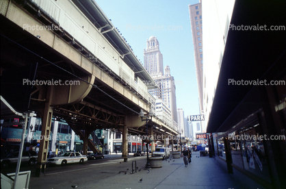 Chicago-El, Elevated, Downtown Loop, CTA Station, CTA