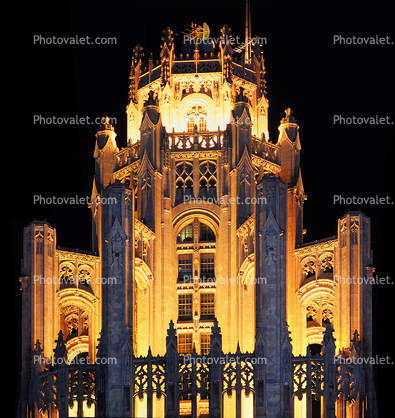 Detail, Chicago Tribune Tower, Office Tower, highrise, building, neo-gothic, landmark