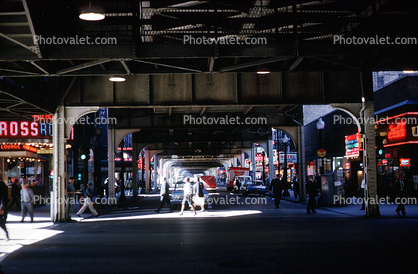Chicago-El, Elevated, Downtown Loop, CTA, September 1962, 1960s