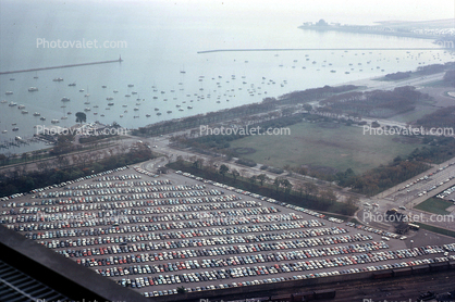 Parking, Lakeshore Drive, Harbor, September 1962, 1960s