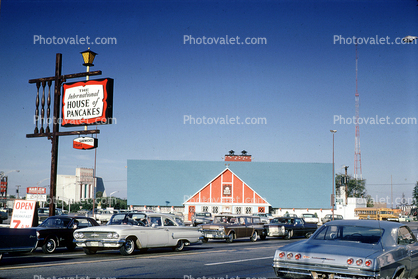 House of Pancakes, iHoP, building, chevy, cars, September 1967, 1960s