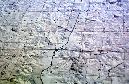 Highway in the Snow, Cold, Ice, Chill, Chilly, Chilled, Frigid, Frosty, Frozen, Icy, Nippy, Snowy, Winter, Wintry, grid pattern