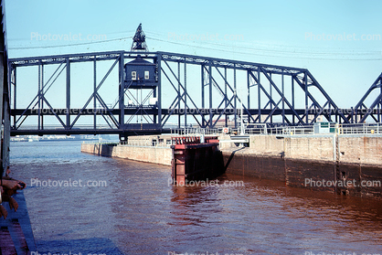 Canal Locks, Railroad Bridge, trestle