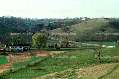 fields, hills, home, house, Building, domestic, domicile, residency, housing