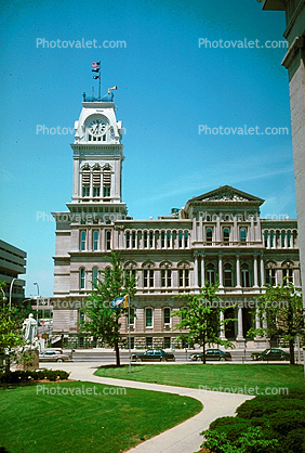 Clock Tower, building, Courthouse, City Hall, Louisville