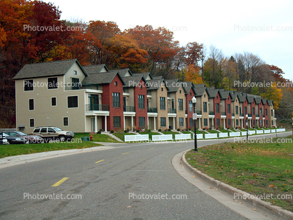 Row of Houses, homes, Marquette