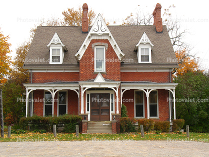house, housing, home, single family dwelling unit, Building, domestic, domicile, residency, Port Sanilac, Michigan, autumn