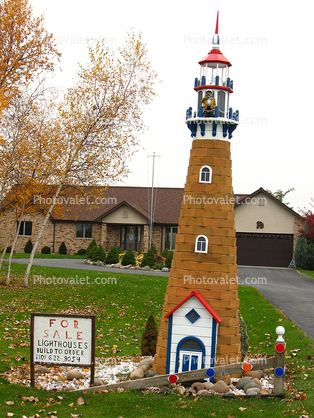 For Sale, Lighthouses build to order, Port Sanilac, autumn