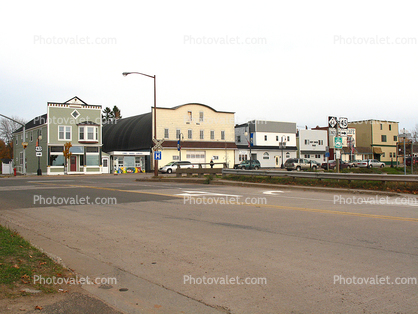 Main Street, Small Town, Downtown, Little Town, Americana, Ontonagon