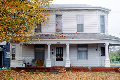 house, home, Building, domestic, domicile, residency, housing, autumn, porch, Clarksville