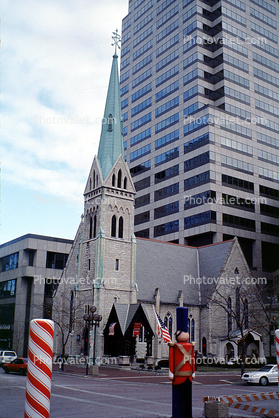 Christ Church Cathedral, church, toy soldier, Buildings, Steeple, Episcopal, Indianapolis