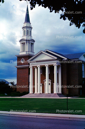Church, steeple, columns, Cathedral, christian, christ, Building