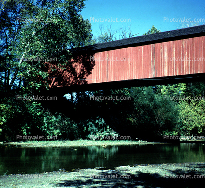1913, Joseph A. Britton, Cox Ford Bridge, Sugar Creek, Turkey Run State Park, Parke County, 1950s