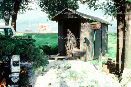 outhouse, birdhouse, shack, hut