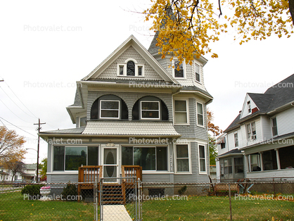 autumn, home, house, single family dwelling unit, building, domestic, domicile, residency, housing