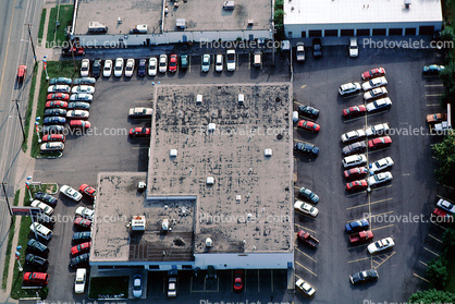 parking, building, roof, Cars, automobile, vehicles, Covington, Cincinnati, 7 September 1997