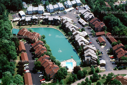 apartments, housing, Water Fountain, aquatics, Building, Cincinnati