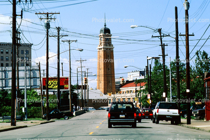 West Side Market Clock Tower, Golden Brick, landmark, Cleveland, 18 September 1997