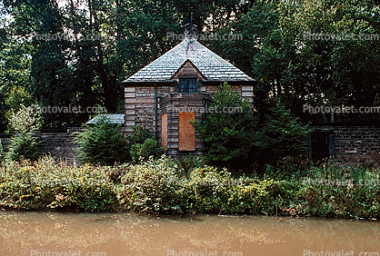 Muddy River, water, Building, landmark, stream, Canton, 18 September 1997