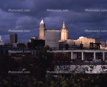 Cleveland Cityscape, skyline, building, skyscraper, Downtown,
