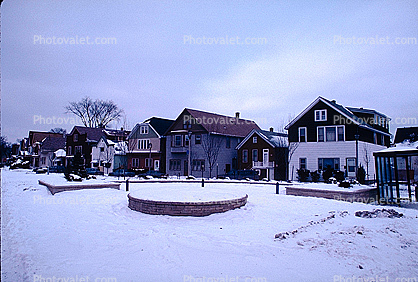 Homes, houses, Snow, Cold, Ice, Frozen, Icy, Winter