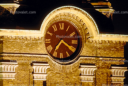 Clock Tower, Downtown, Milwaukee, outdoor clock, outside, exterior, building, roman numerals