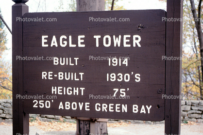 Eagle Tower, lockout , Green Bay Peninsula, Door County