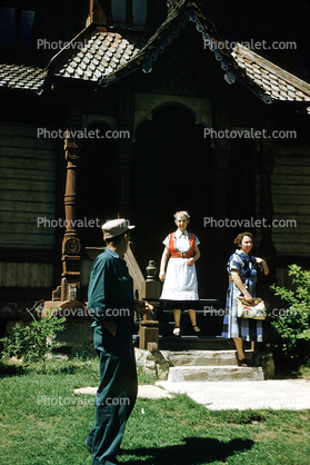 Women, Men, Costume, Little Norway, July 7 1954, 1950s