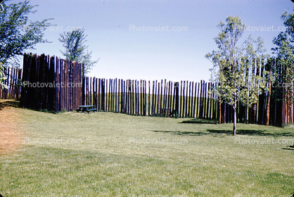 Wood Fence, Barricade, grass lawn