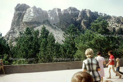 Onlookers at Mount Rushmore, 1960s