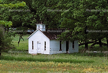 One Room Schoolhouse, church, building, trees