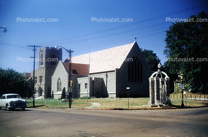 Saint Pauls Church, car, September 2 1957, 1950s