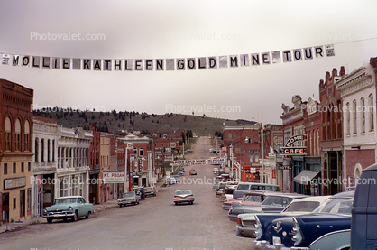 Mollie Kathleen Gold Mine Tour, Cars, automobiles, vehicles, Dodge City, August 1963, 1960s, 1950s