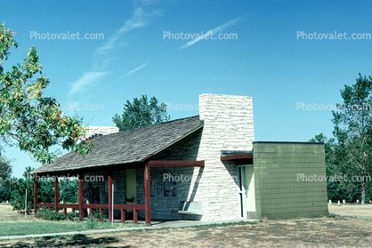 cabin, house, home, building, chimney, Interstate Rest Stop