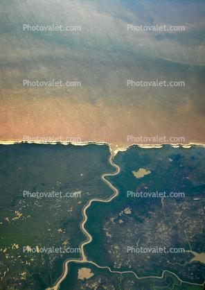 near Paul J. Rainey Wildlife Sanctuary, just west of there, Coastline, Gulf Coast, Vermilion County