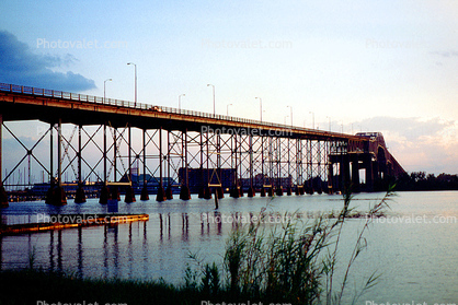 Lake Charles Bridge, Interstate Highway I-10, Calcasieu River
