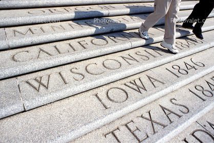 Statehood Steps, Stairs, State Capitol Building, Baton Rouge