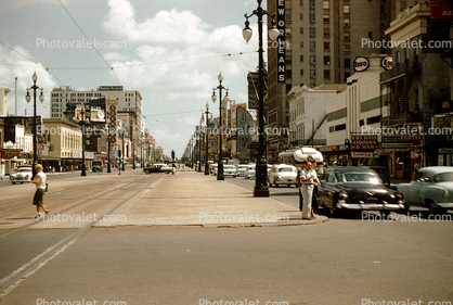 Trolley Tracks, Canal Street, 1950s