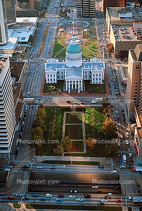 Saint Louis Old Courthouse, Dome, Downtown, Outdoors, Outside, Exterior