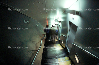 Elevator, Stairs, Inside the The Gateway Arch, Interior