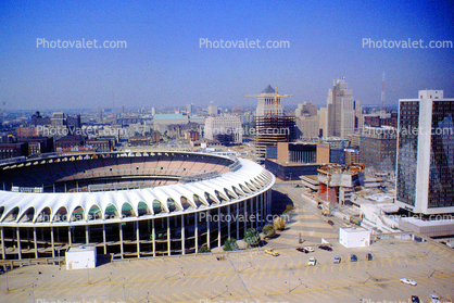 Busch Stadium, Downtown, buildings, 1981, 1980s