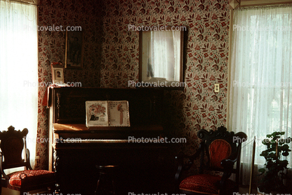 Inside Buffalo Bill's Home, Piano, Buffalo Bill's Ranch, North Platte